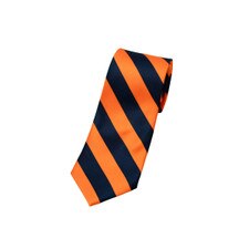 AU orange and navy striped tie